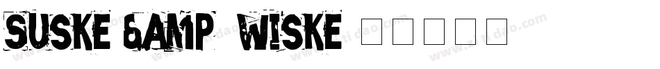 Suske & Wiske字体转换